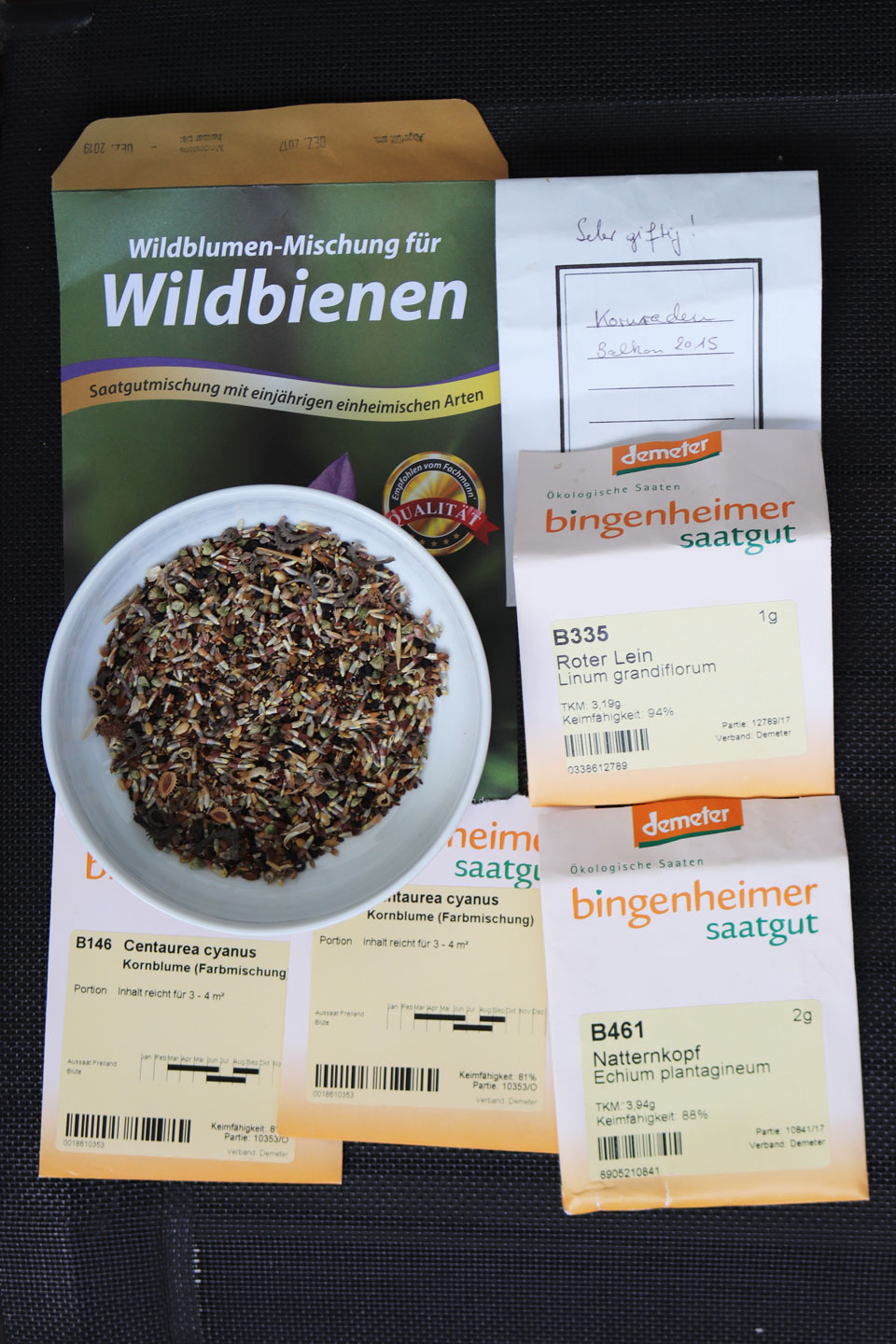 Wildblumen-Saatgut für die Balkon-Saison 2018