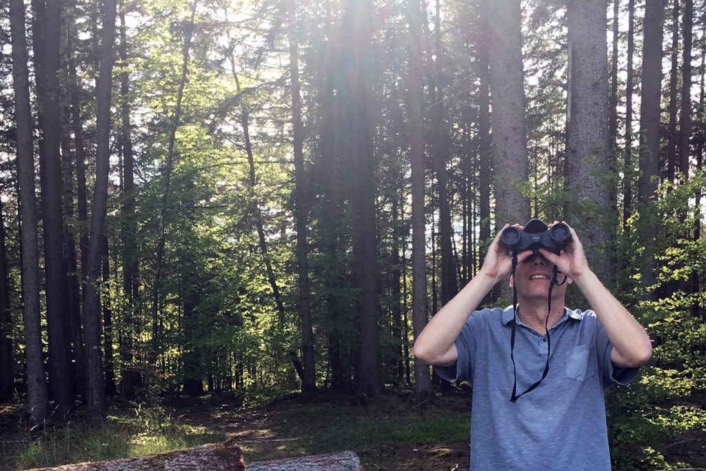 Grundausstattung für Vogelforscher: ein Fernglas