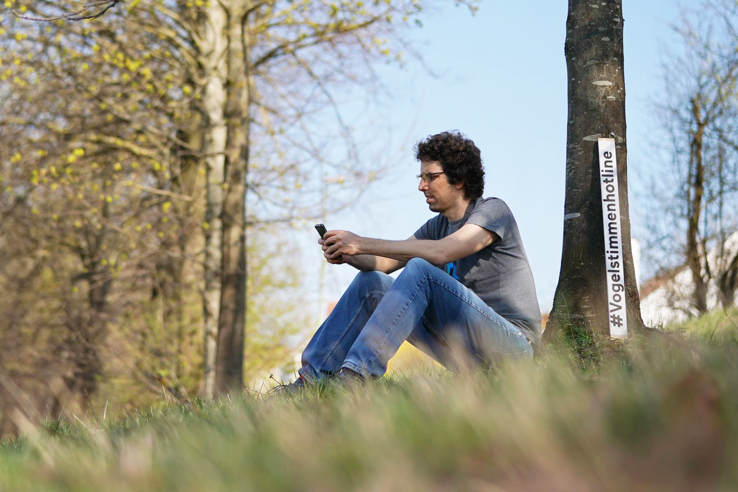 Der Vogelphilipp bei der Arbeit.