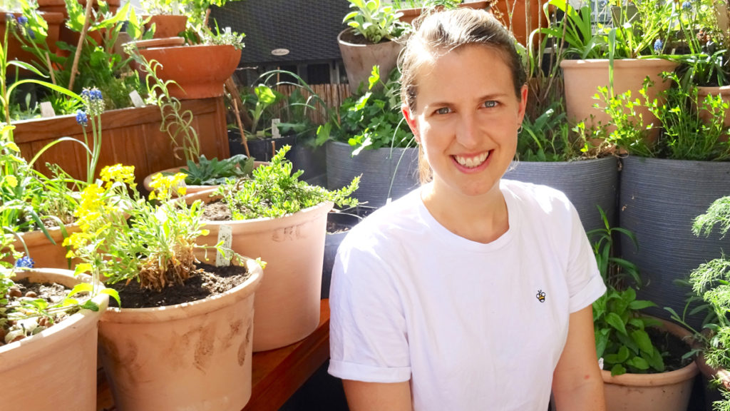 Balkonbesuch bei Daniela in Berlin